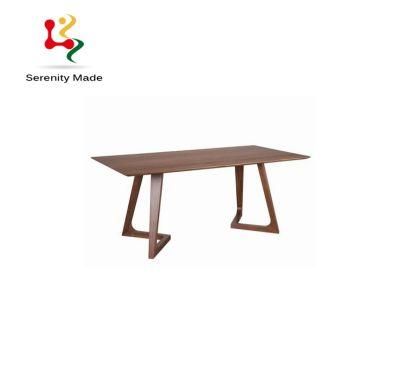 Vintage Style Commercial Restaurant Furniture Rectangle Wooden Dining Table