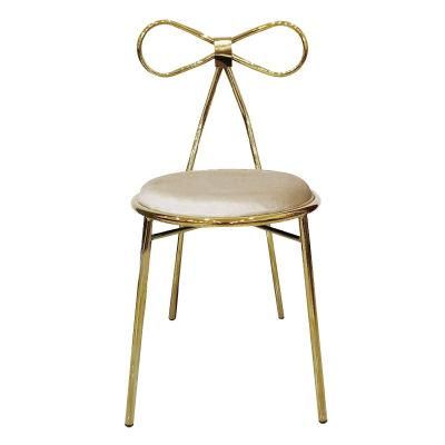 Simple and Modern Household Wholesale Metal Feet Short Italian Flannel Single Leisure Sofa Dining Chair