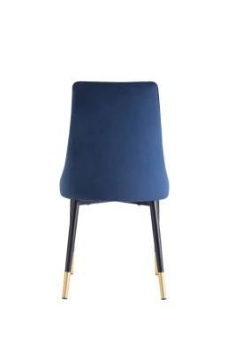 China Factory Wholesale High Quality Hot Sale Modern Luxury Home Furniture Velvet Metal Dining Chair