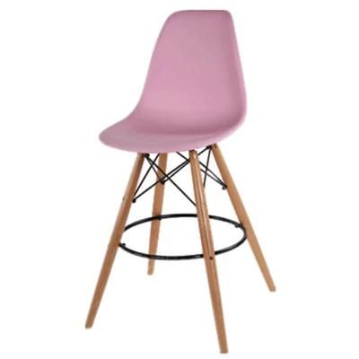Solid Wood Bar Counter Beech Domestic High Stool Pink Silla Alta PARA Mesa De Bar Bar Chair Luxury