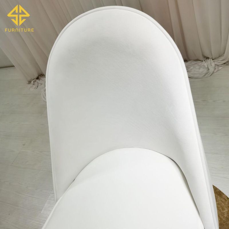 White Velvet Dining Chair for Event