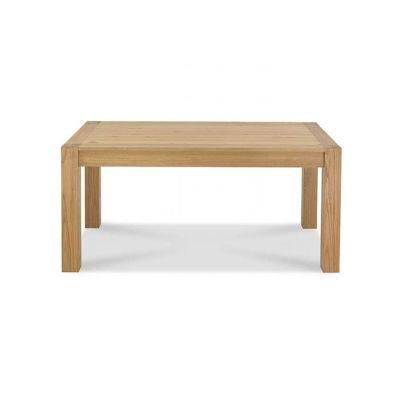 Manufacture Solid Light Oak Medium Wooden Extending Dining Table for Dining Room