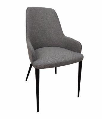 Quality Leisure Fabric Dining Chair Metal Leg Restaurant Dining Furniture