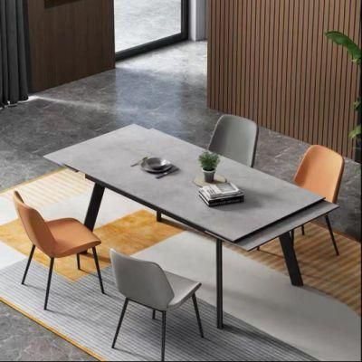 Modern Rock Slab Foldable Dining Table