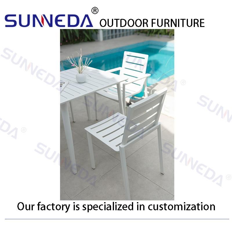 Outdoor Furniture Garden Sets Dining Patio Sun Aluminum Chair with Table
