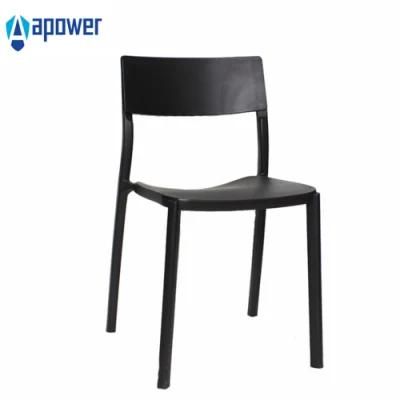 High Quality China Back Breathable Colorful Dining Stackable Plastic Chairs