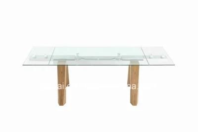 Promotional Solid Wood Extension Dining Table OEM Dining Room Furniture