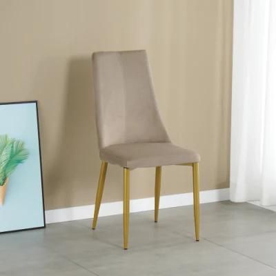 Factory Price High Quality Fabric Yellow Antique Wedding Velvet Dining Chair