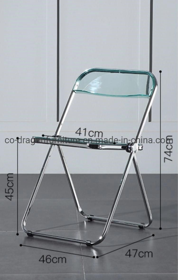 Hot Sales Metal Plastic Folding Dining Chair for Wedding Furniture