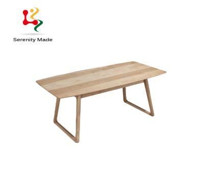 Modern Apartment Furniture Wooden Frame Large Rectangle Dining Table