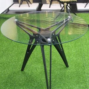 Wood Black 900 Round Table for Coffee
