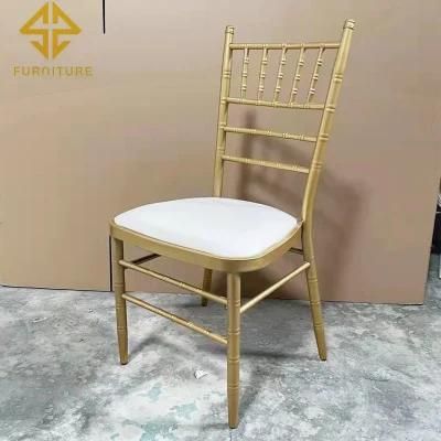 Chair Wholesale PP Resin Chiavari Chair Tiffany Chairs for Wedding and Event Dining