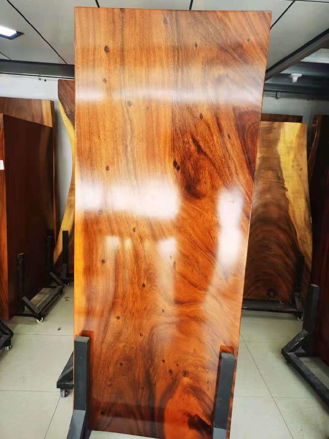 South America Walnut Natural Shape Table Top Live Edge Wood Slab