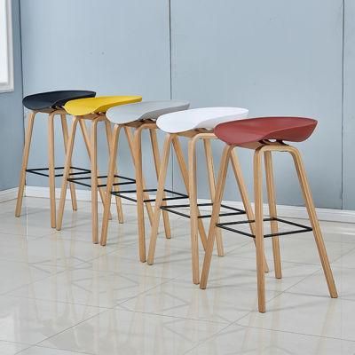 Bar Furniture Armless Barstool Lounge Bar Chairs with Steel Legs